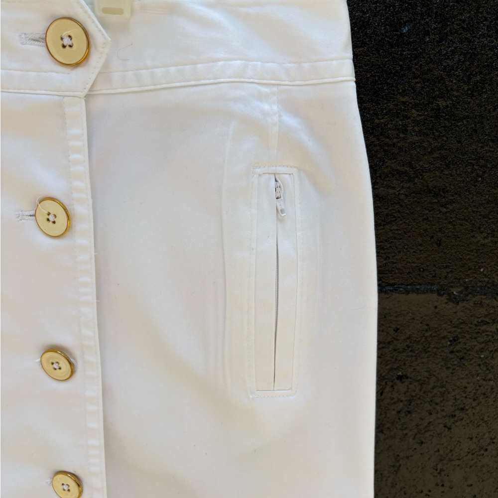 Sharagano Women’s White Pencil Skirt Resort Wear Size 16W - Picture 4 of 8